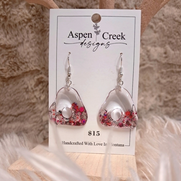 Aspen Creek Designs Jewelry - Locally Montana Made Resin Earrings NWT